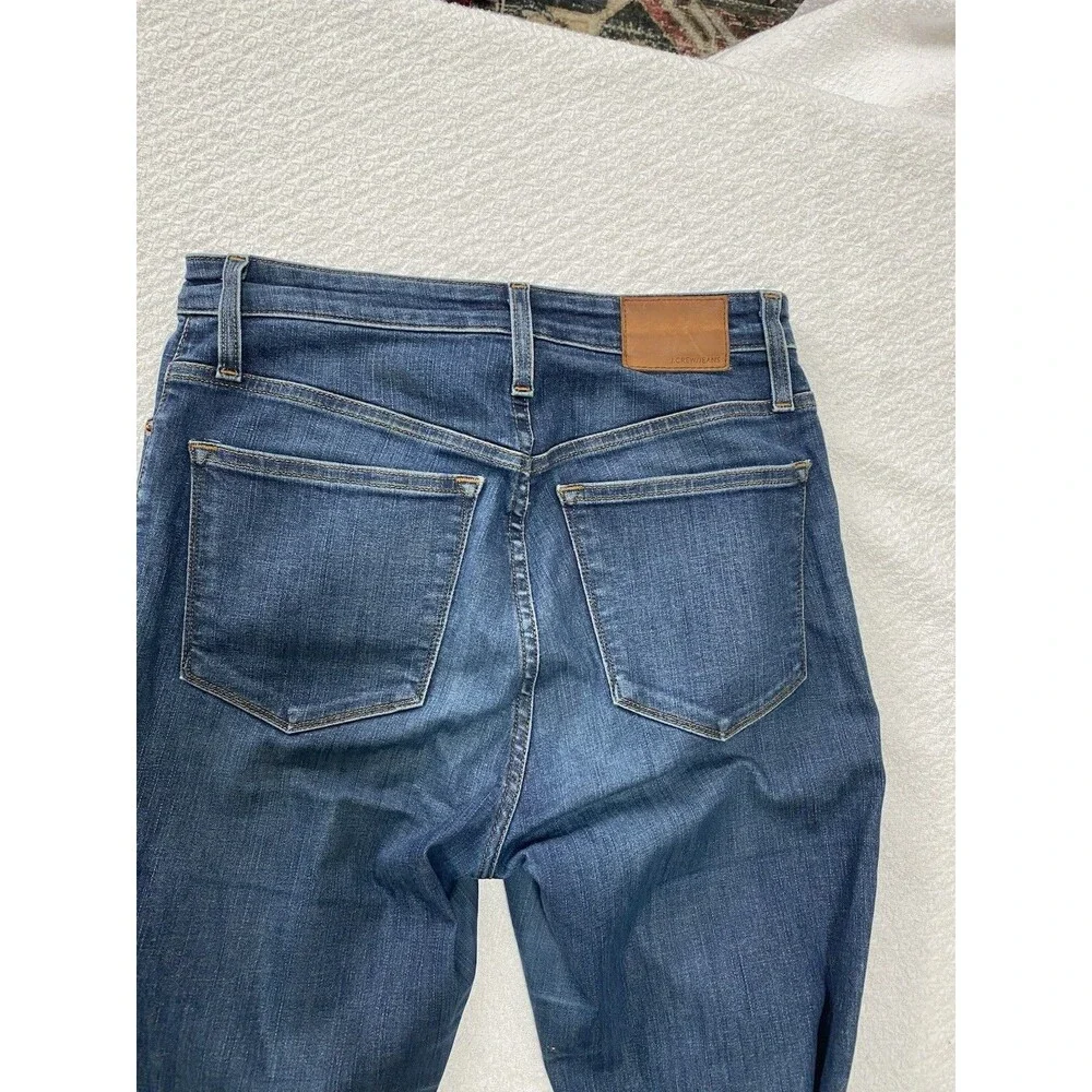 J.Crew Curvy Toothpick Jeans Women’s 27 High Rise Skinny Blue Denim H8209